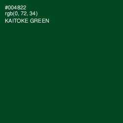 #004822 - Kaitoke Green Color Image